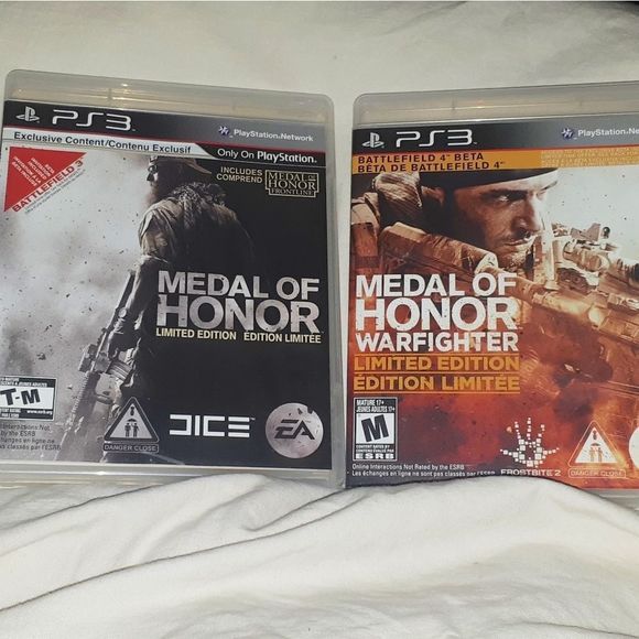 NWOT Medal of Honor Limited Ed. For PS3 & Warfighter Limited Ed. - Picture 2 of 7